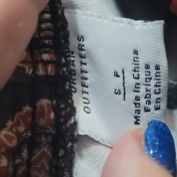 urban outfitters UO Side striped unisex medallion brown black oscar track pants - Picture 2 of 6